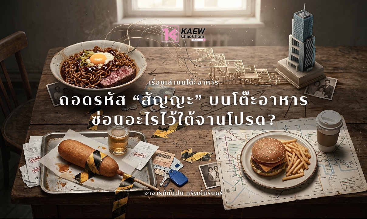 เรื่องเล่าบนโต๊ะอาหาร : ถอดรหัส “สัญญะ” บนโต๊ะอาหาร ซ่อนอะไรไว้ใต้จานโปรด?